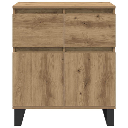 vidaXL Sideboard Artisan Oak 60 x 35 x 70 cm Engineered Wood and Iron 6