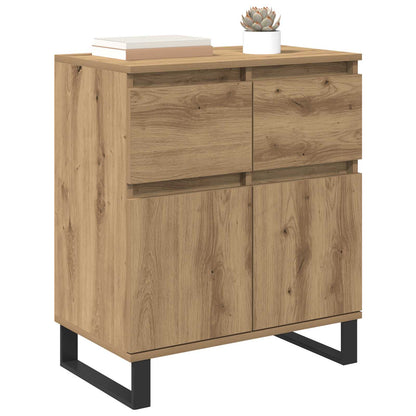 vidaXL Sideboard Artisan Oak 60 x 35 x 70 cm Engineered Wood and Iron 3