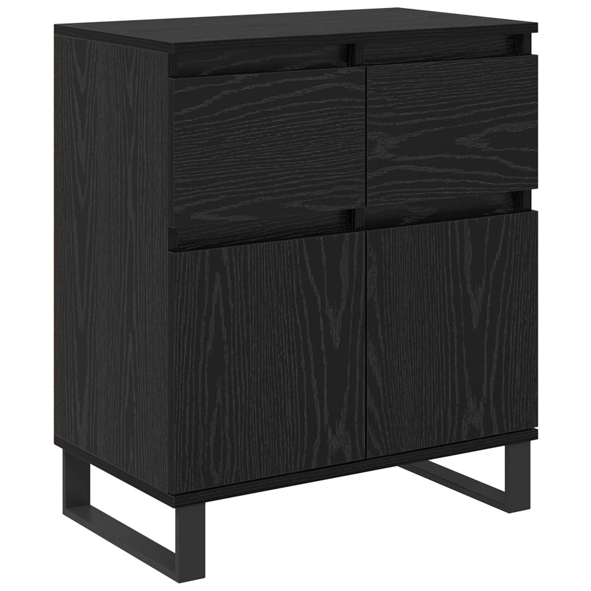 Sideboard 60x35x70 cm Engineered Wood Black oak