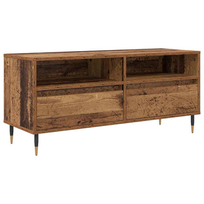vidaXL TV Cabinet with Drawer Old Wood 100 x 34.5 x 44.5 cm 2