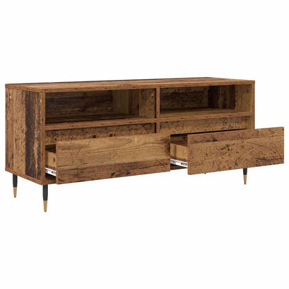 vidaXL TV Cabinet with Drawer Old Wood 100 x 34.5 x 44.5 cm 5