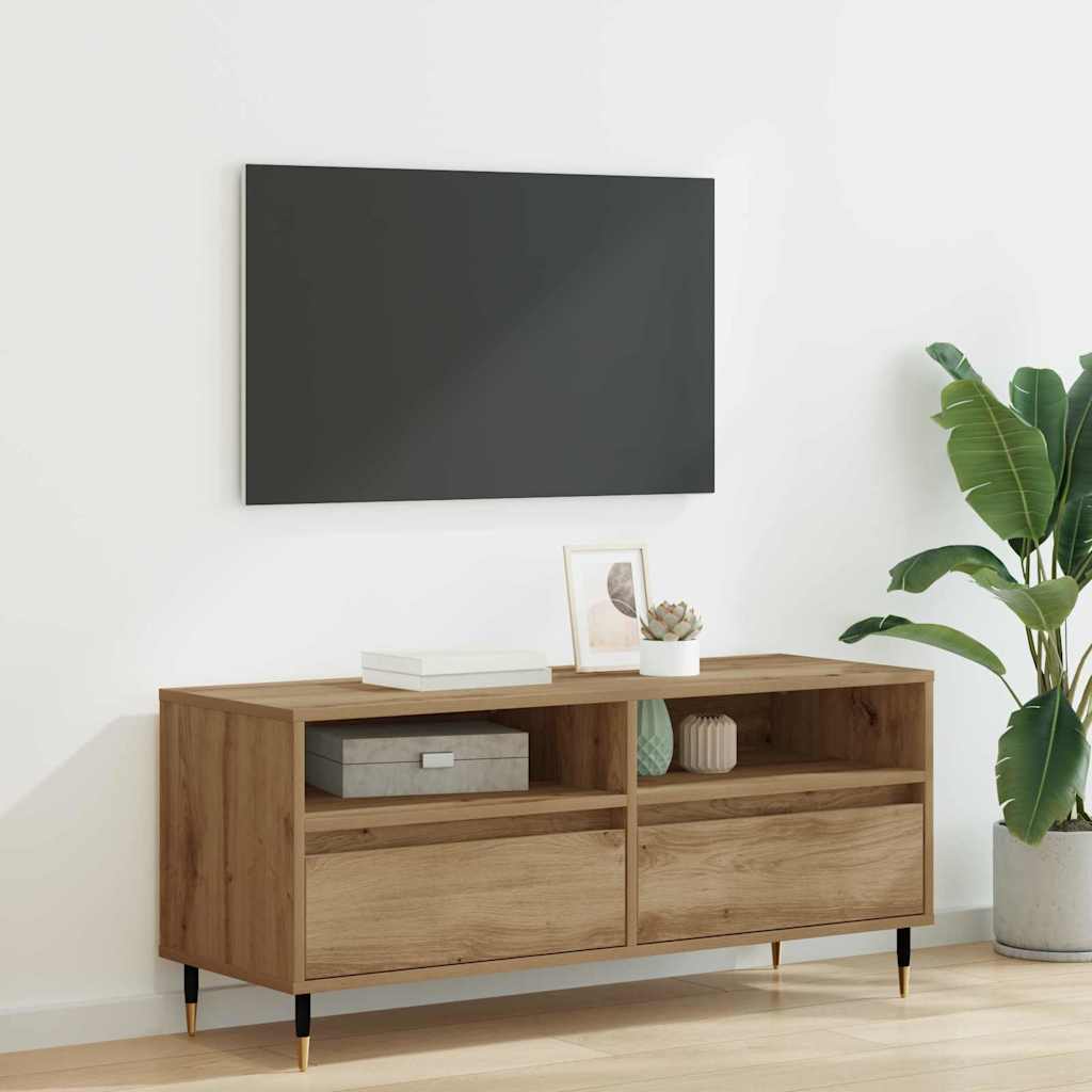 vidaXL TV Cabinet 100 x 34.5 x 44.5 cm Artisan Oak 1