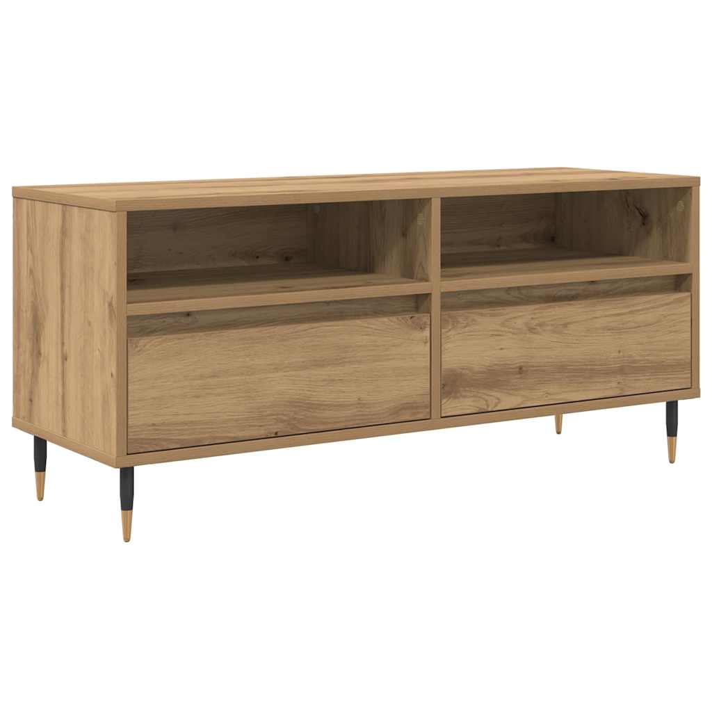 vidaXL TV Cabinet 100 x 34.5 x 44.5 cm Artisan Oak 2
