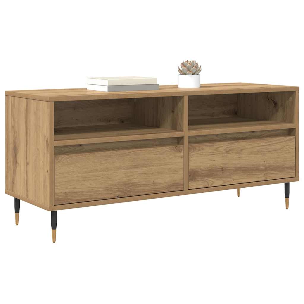 vidaXL TV Cabinet 100 x 34.5 x 44.5 cm Artisan Oak 3
