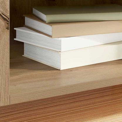 vidaXL Record Cabinet Artisan Oak 121 x 38 x 48 cm 4