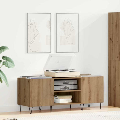 vidaXL Record Cabinet Artisan Oak 121 x 38 x 48 cm 1