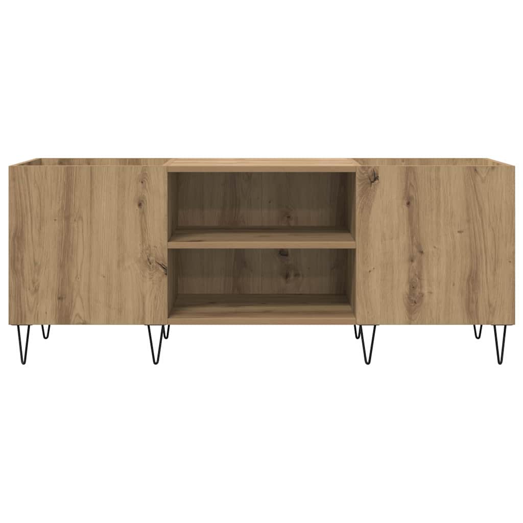 vidaXL Record Cabinet Artisan Oak 121 x 38 x 48 cm 5