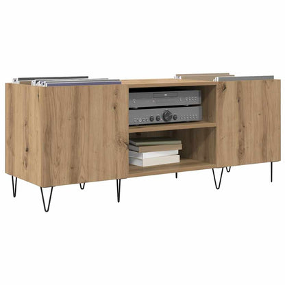 vidaXL Record Cabinet Artisan Oak 121 x 38 x 48 cm 3