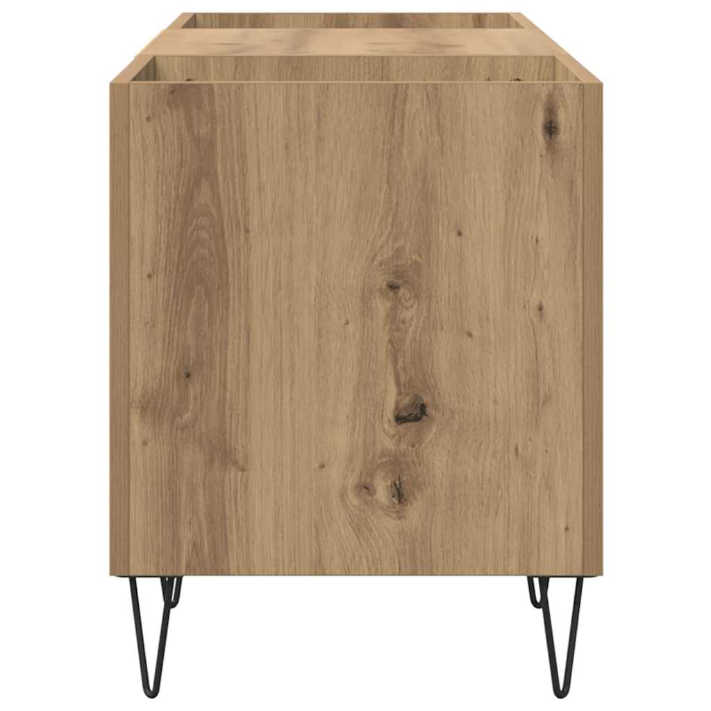 vidaXL Record Cabinet Artisan Oak 121 x 38 x 48 cm 6