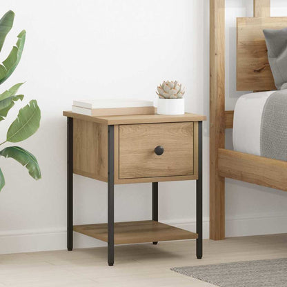 vidaXL Bedside Table 2 pcs Artisan Oak 34 x 35.5 x 45 cm 1