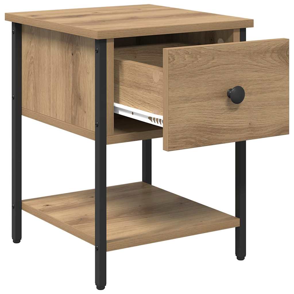 vidaXL Bedside Table 2 pcs Artisan Oak 34 x 35.5 x 45 cm 5