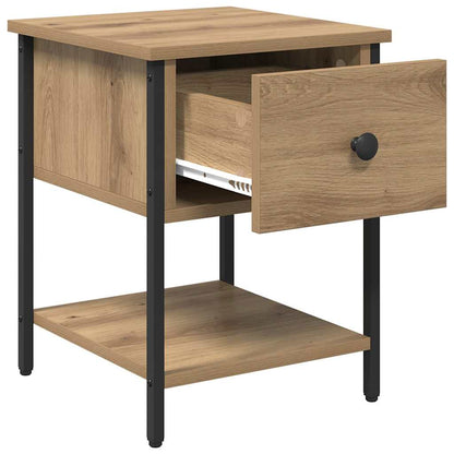 vidaXL Bedside Table 2 pcs Artisan Oak 34 x 35.5 x 45 cm 5
