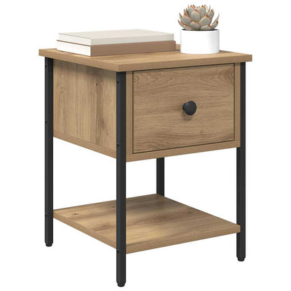 vidaXL Bedside Table 2 pcs Artisan Oak 34 x 35.5 x 45 cm 3