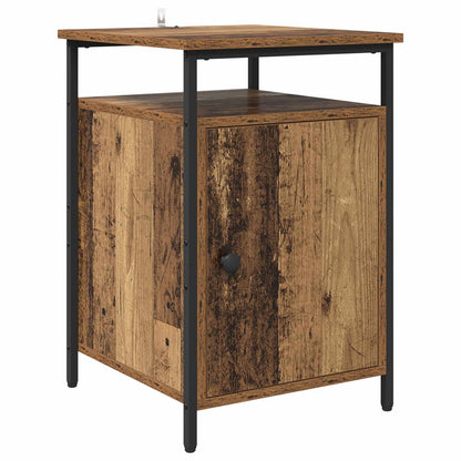 vidaXL Bedside Cabinet 2 pcs Old Wood 40 x 42 x 60cm Engineered Wood 6