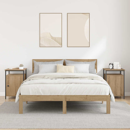 vidaXL Bedside Cabinet 2 pcs Artisan Oak 40 x 42 x 60cm 4