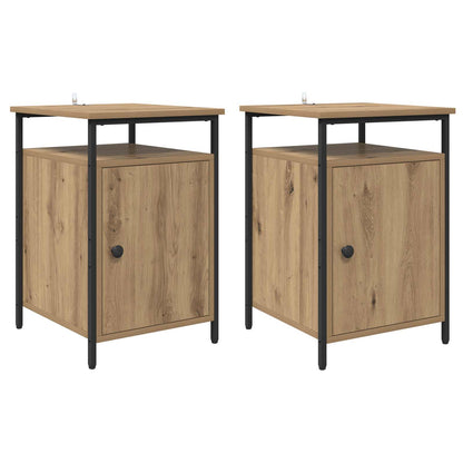 vidaXL Bedside Cabinet 2 pcs Artisan Oak 40 x 42 x 60cm 2