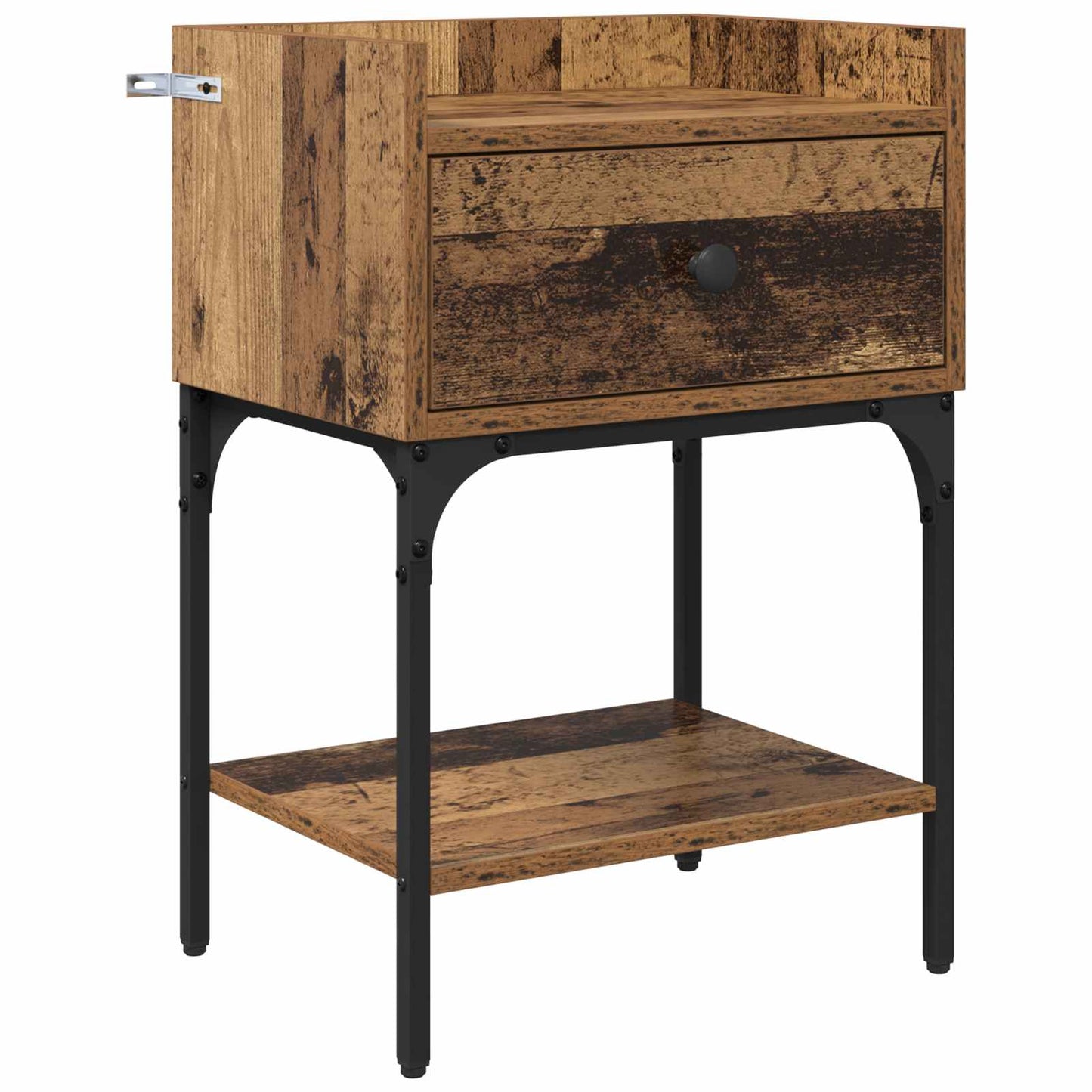 vidaXL Bedside Table 2 pcs Old Wood 40 x 29 x 60 cm Engineered Wood 6