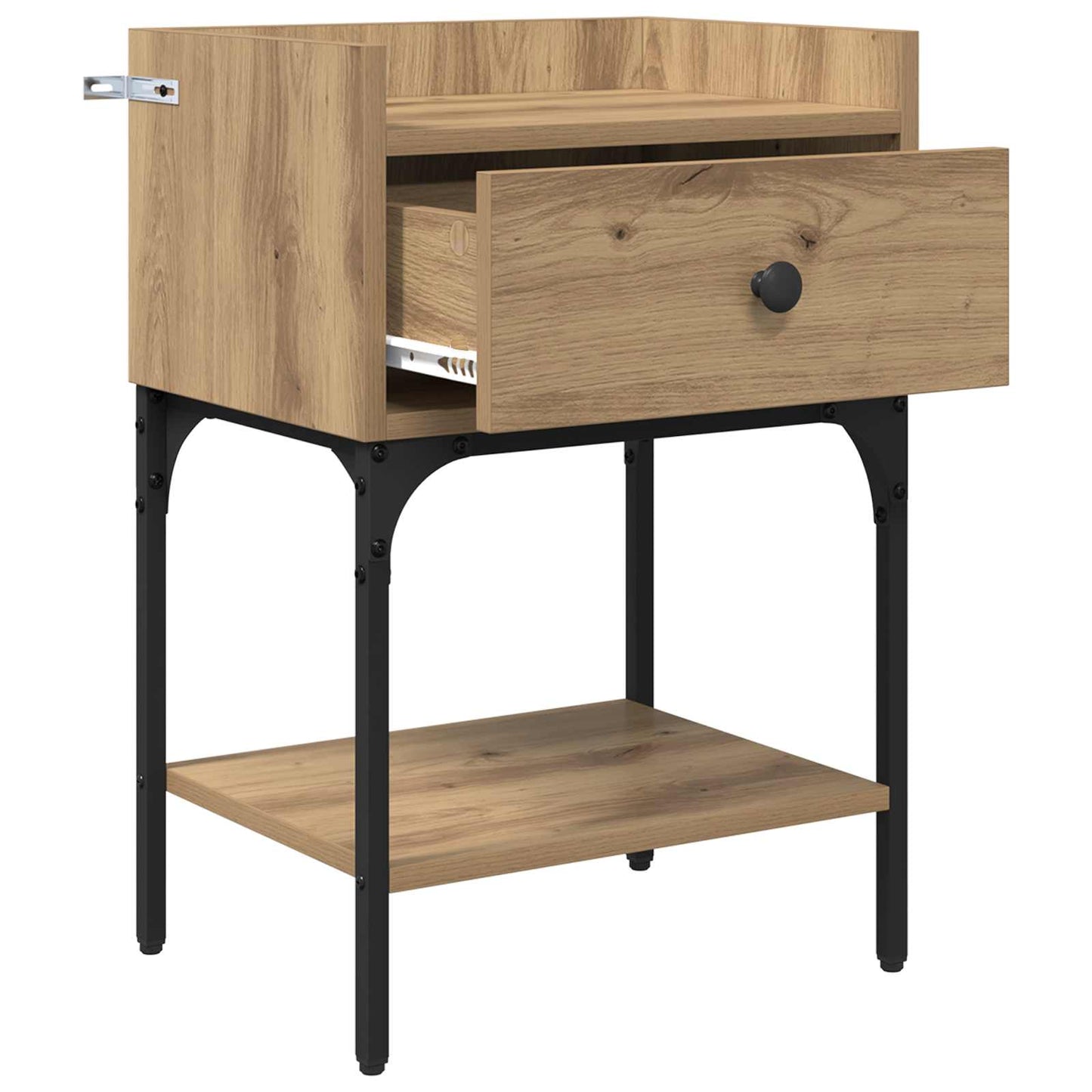 vidaXL Bedside Table 2 pcs Artisan Oak 40 x 29 x 60 cm Engineered Wood 5