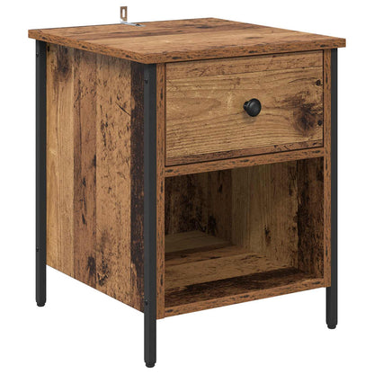 vidaXL Bedside Cabinet 2 pcs Old Wood 40 x 42 x 50 cm Engineered Wood 6