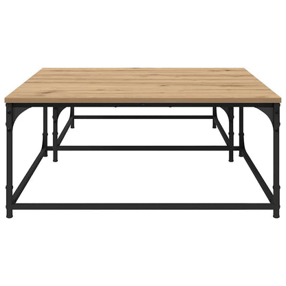 vidaXL Coffee Table 2 pcs Artisan Oak 80 x 80 x 35 cm Engineered Wood 6