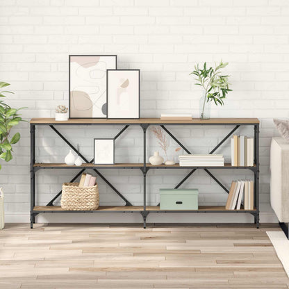 vidaXL Console Table Artisan Oak 160 x 30 x 75 cm Engineered Wood 1