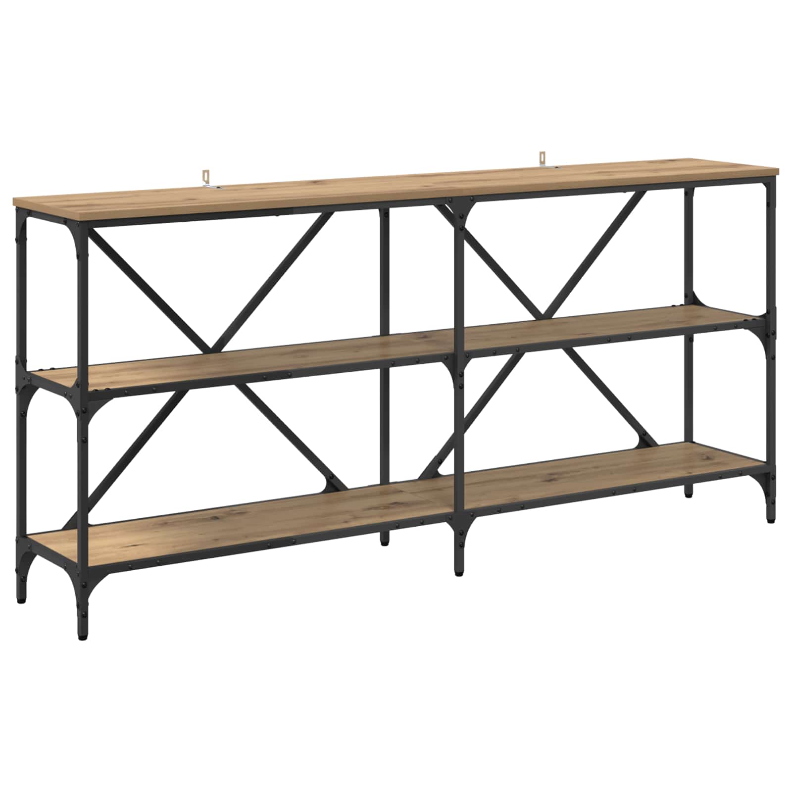 vidaXL Console Table Artisan Oak 160 x 30 x 75 cm Engineered Wood 2