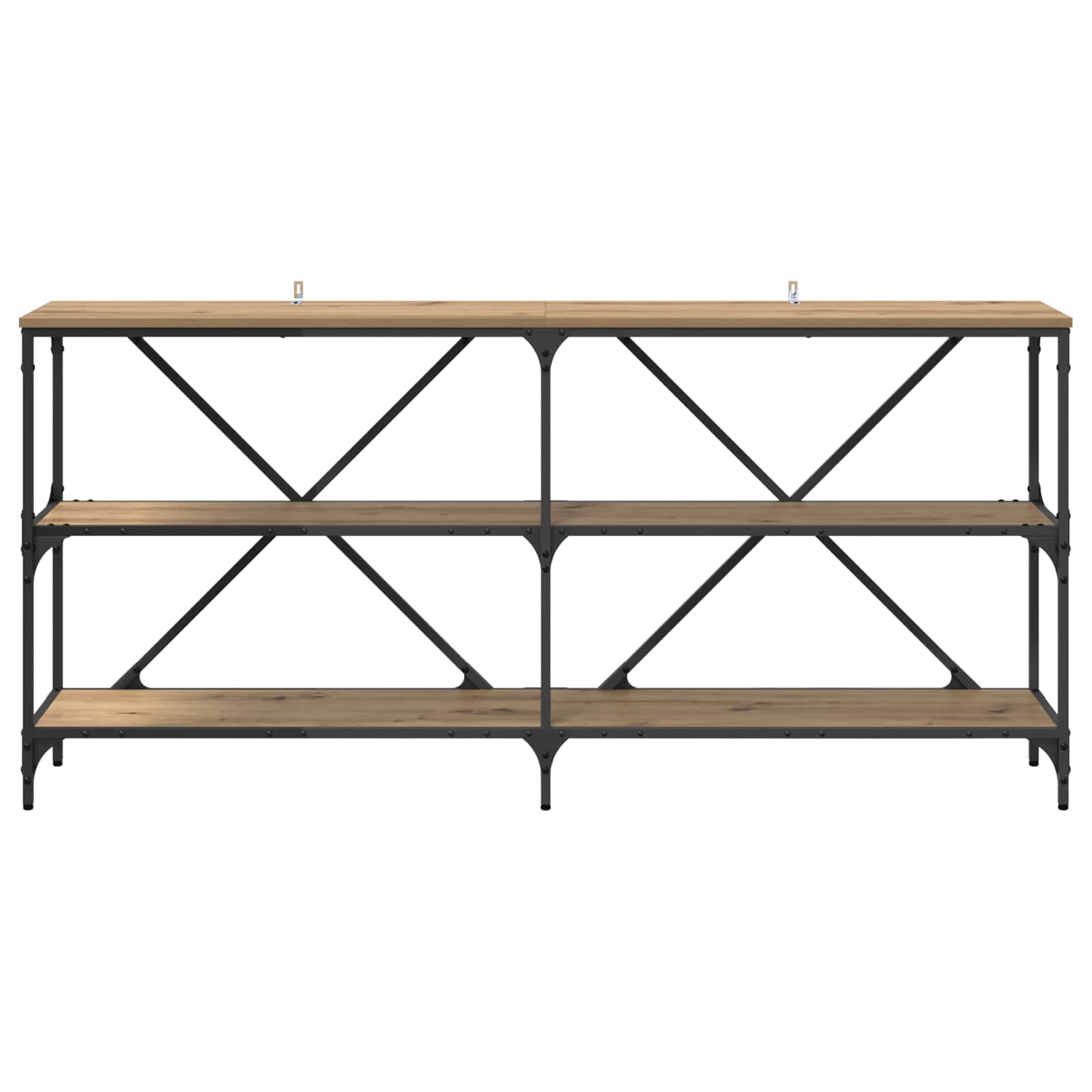 vidaXL Console Table Artisan Oak 160 x 30 x 75 cm Engineered Wood 5