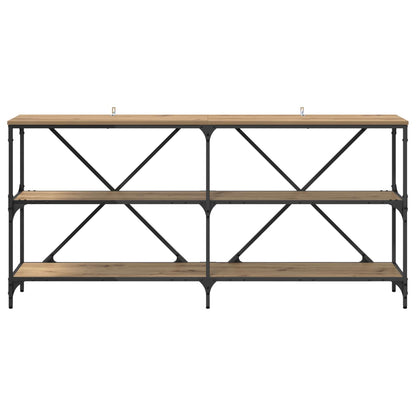vidaXL Console Table Artisan Oak 160 x 30 x 75 cm Engineered Wood 5