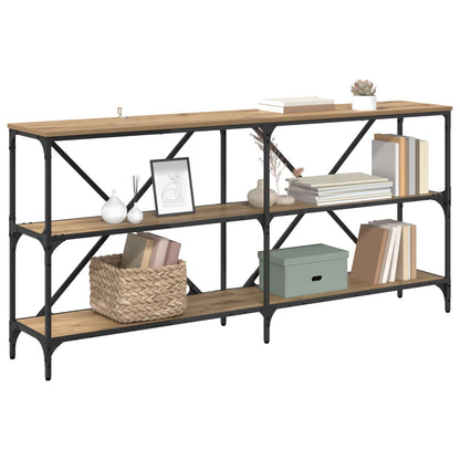 vidaXL Console Table Artisan Oak 160 x 30 x 75 cm Engineered Wood 3