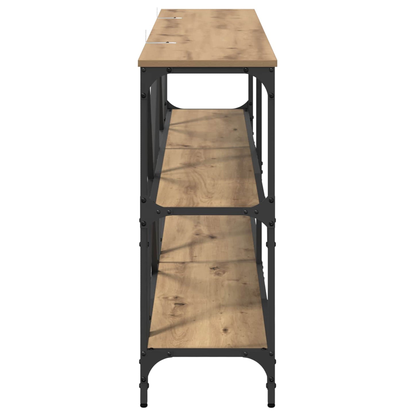 vidaXL Console Table Artisan Oak 160 x 30 x 75 cm Engineered Wood 6