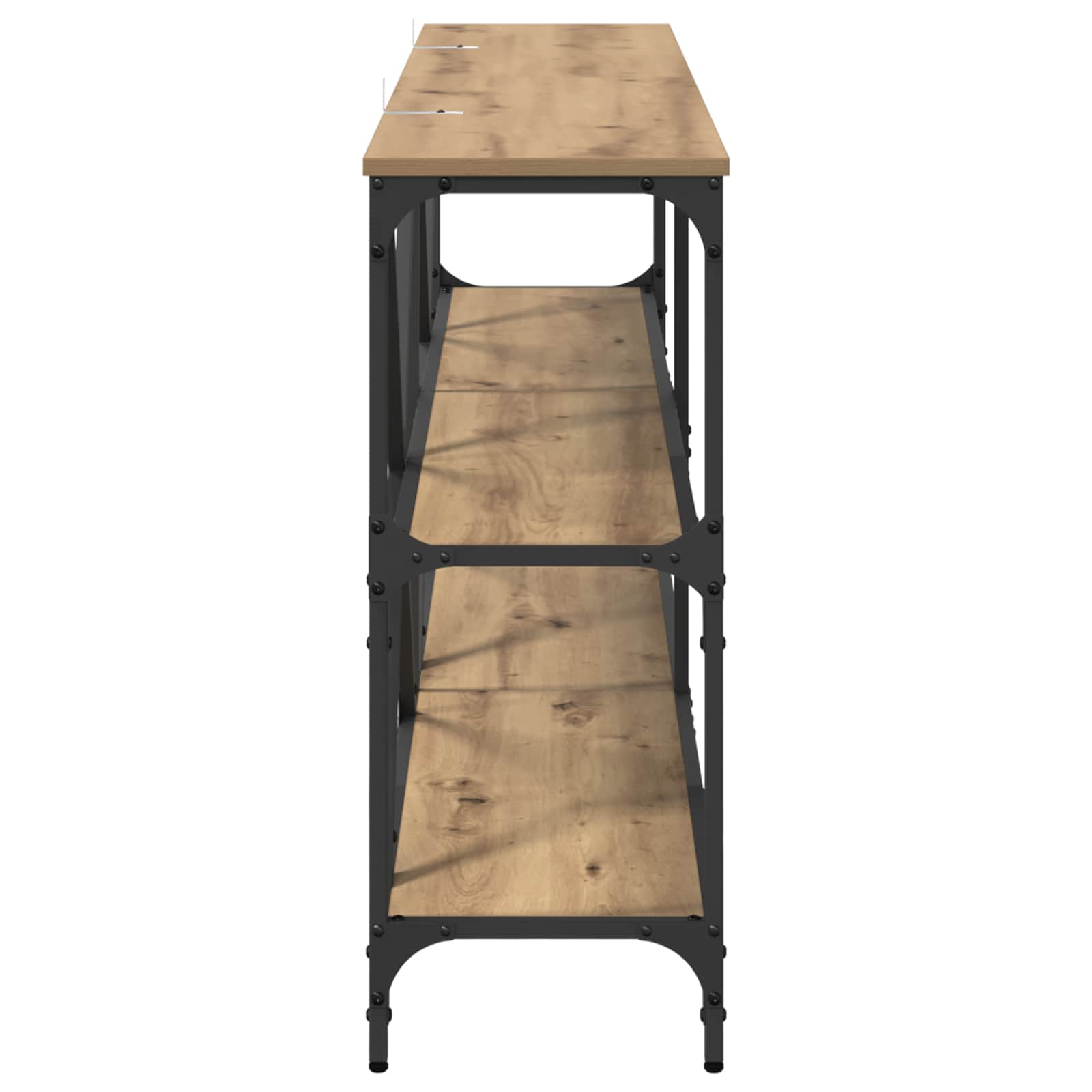 vidaXL Console Table Artisan Oak 160 x 30 x 75 cm Engineered Wood 6