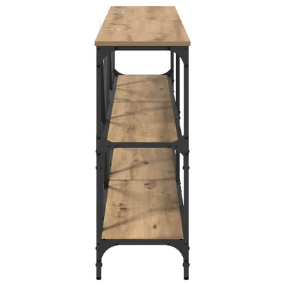 vidaXL Console Table Artisan Oak 160 x 30 x 75 cm Engineered Wood 6
