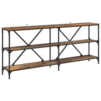 vidaXL Console Table Old Wood 180 x 30 x 75 cm Engineered Wood 2