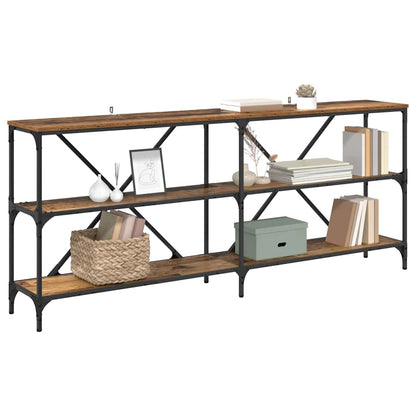 vidaXL Console Table Old Wood 180 x 30 x 75 cm Engineered Wood 3