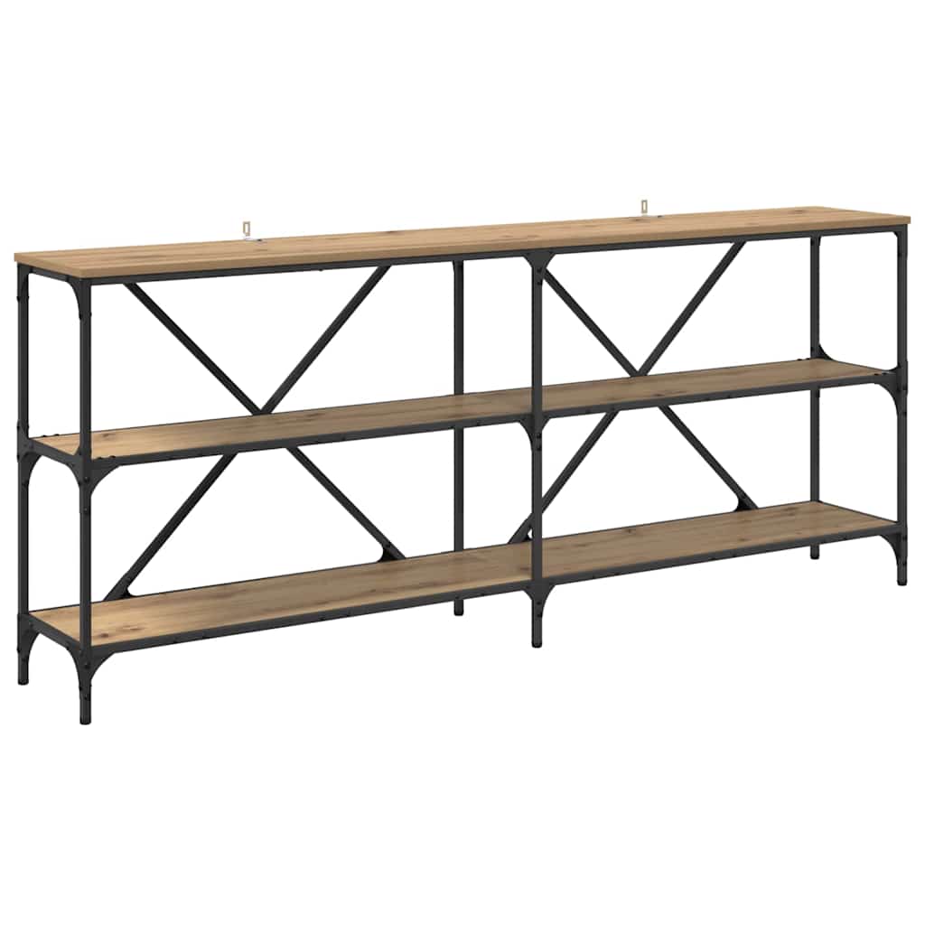 vidaXL Console Table Artisan Oak 180 x 30 x 75 cm Engineered Wood 2