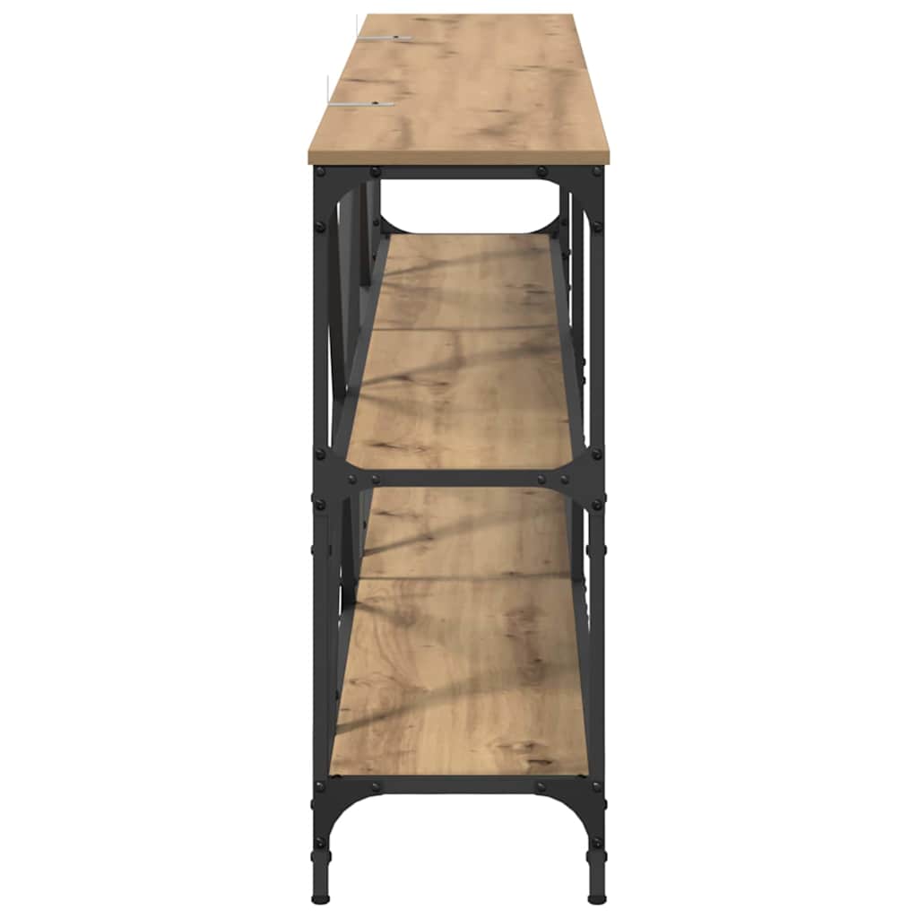 vidaXL Console Table Artisan Oak 180 x 30 x 75 cm Engineered Wood 6
