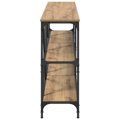 vidaXL Console Table Artisan Oak 180 x 30 x 75 cm Engineered Wood 6