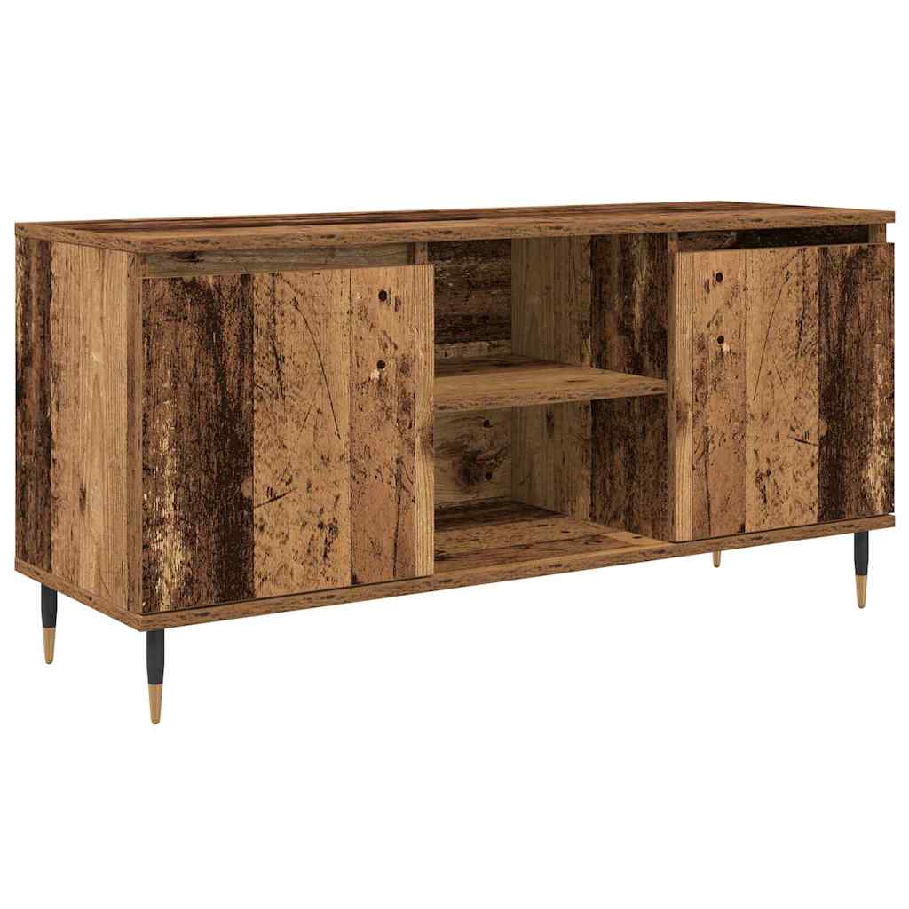 vidaXL TV Cabinet 104 x 35 x 50 cm Old Wood Engineered Wood 2