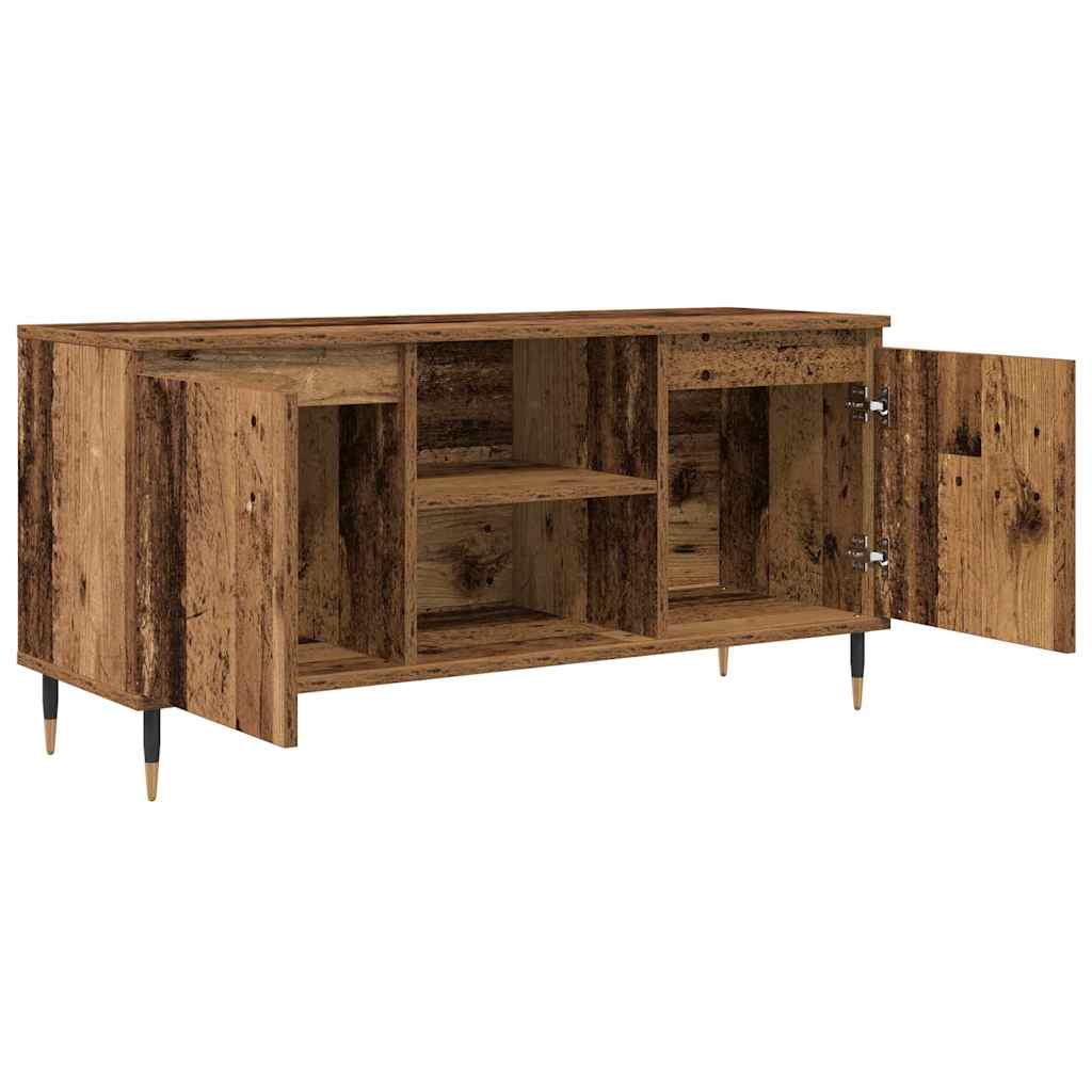 vidaXL TV Cabinet 104 x 35 x 50 cm Old Wood Engineered Wood 5