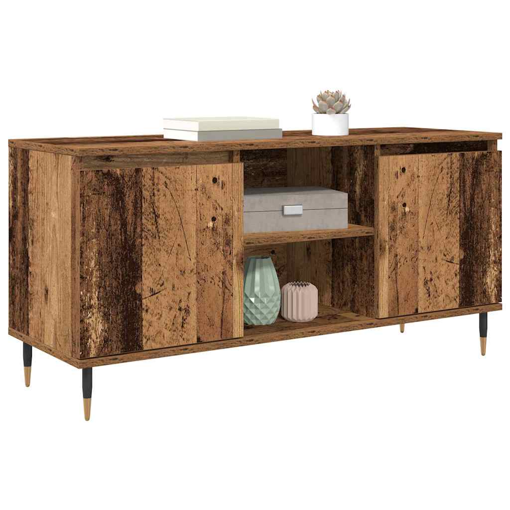 vidaXL TV Cabinet 104 x 35 x 50 cm Old Wood Engineered Wood 3
