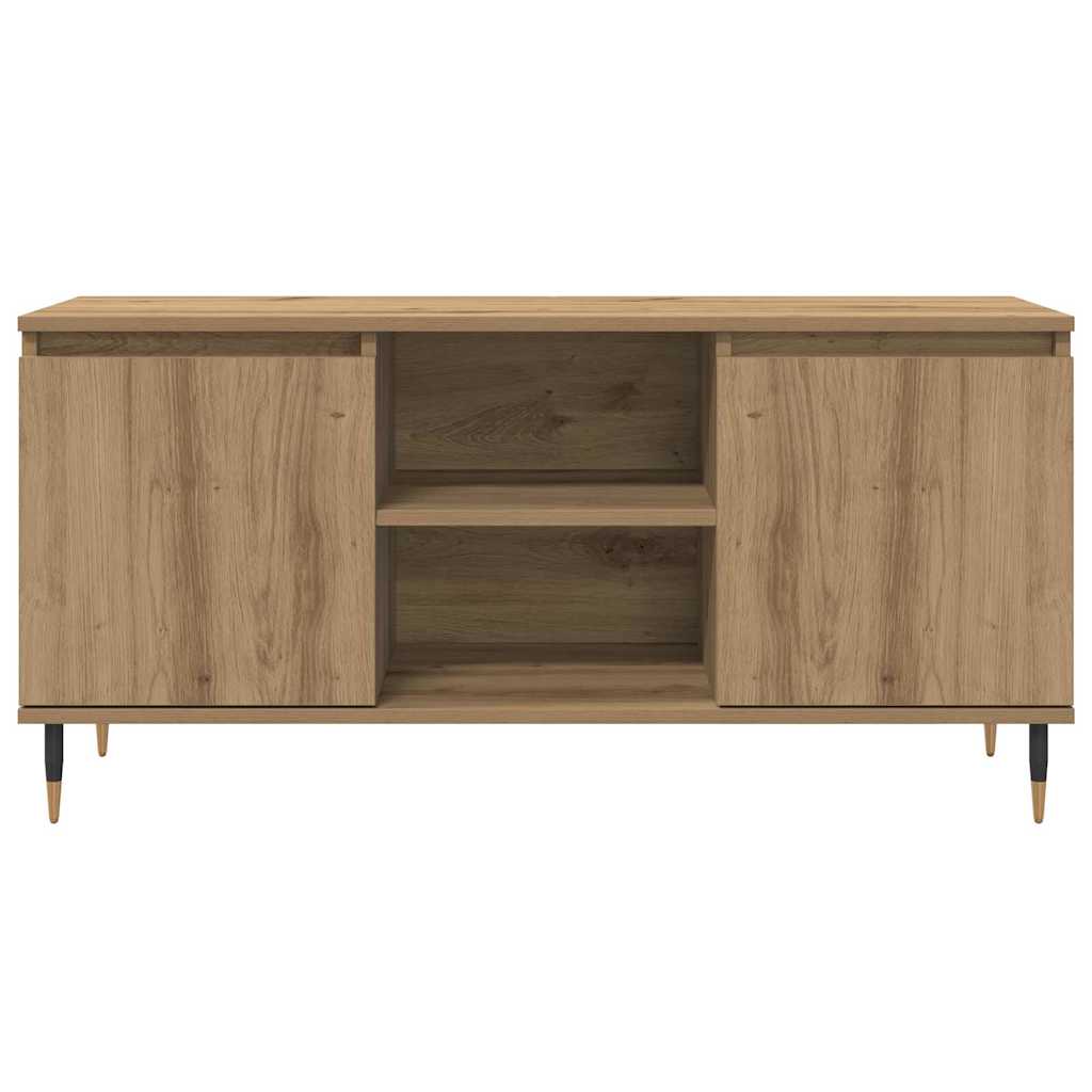vidaXL TV Cabinet 104 x 35 x 50 cm Artisan Oak Engineered Wood 6