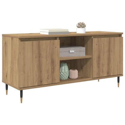 vidaXL TV Cabinet 104 x 35 x 50 cm Artisan Oak Engineered Wood 3