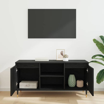 vidaXL TV Cabinet 104 x 35 x 50 cm Black Oak Engineered Wood 4