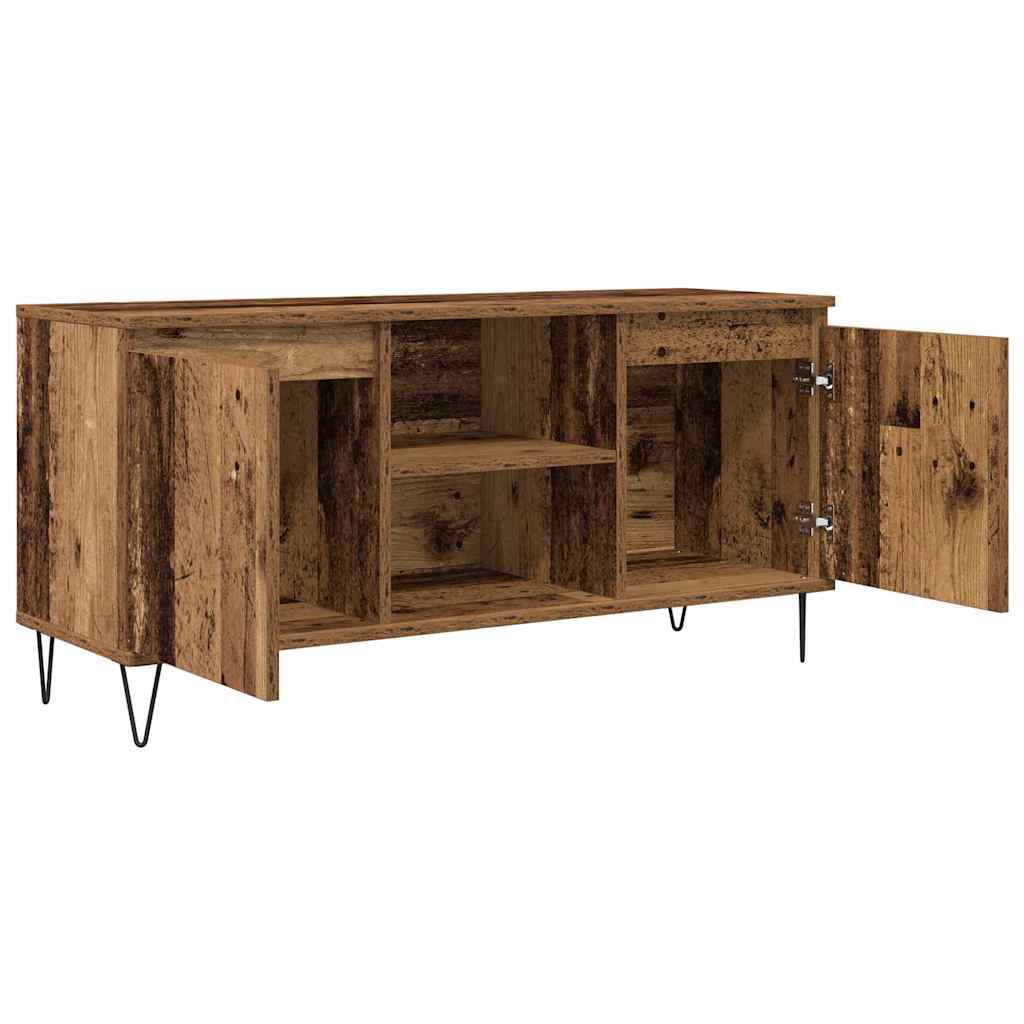 vidaXL TV Cabinet 104 x 35 x 50 cm Old Wood Engineered Wood 5