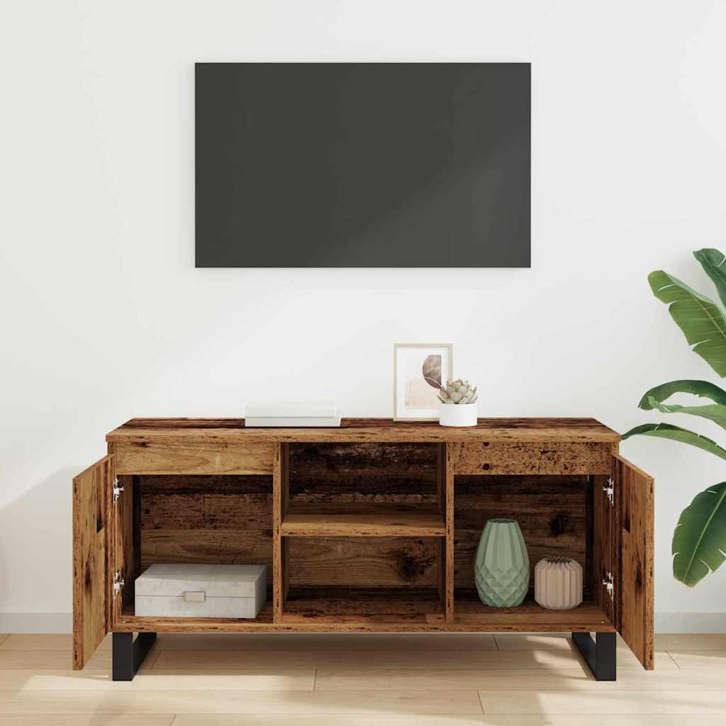 vidaXL TV Cabinet 104 x 35 x 50 cm Old Wood Engineered Wood 4