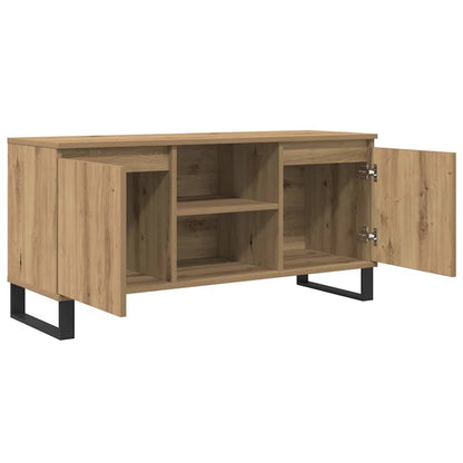 vidaXL TV Cabinet 104 x 35 x 50 cm Artisan Oak Engineered Wood 5