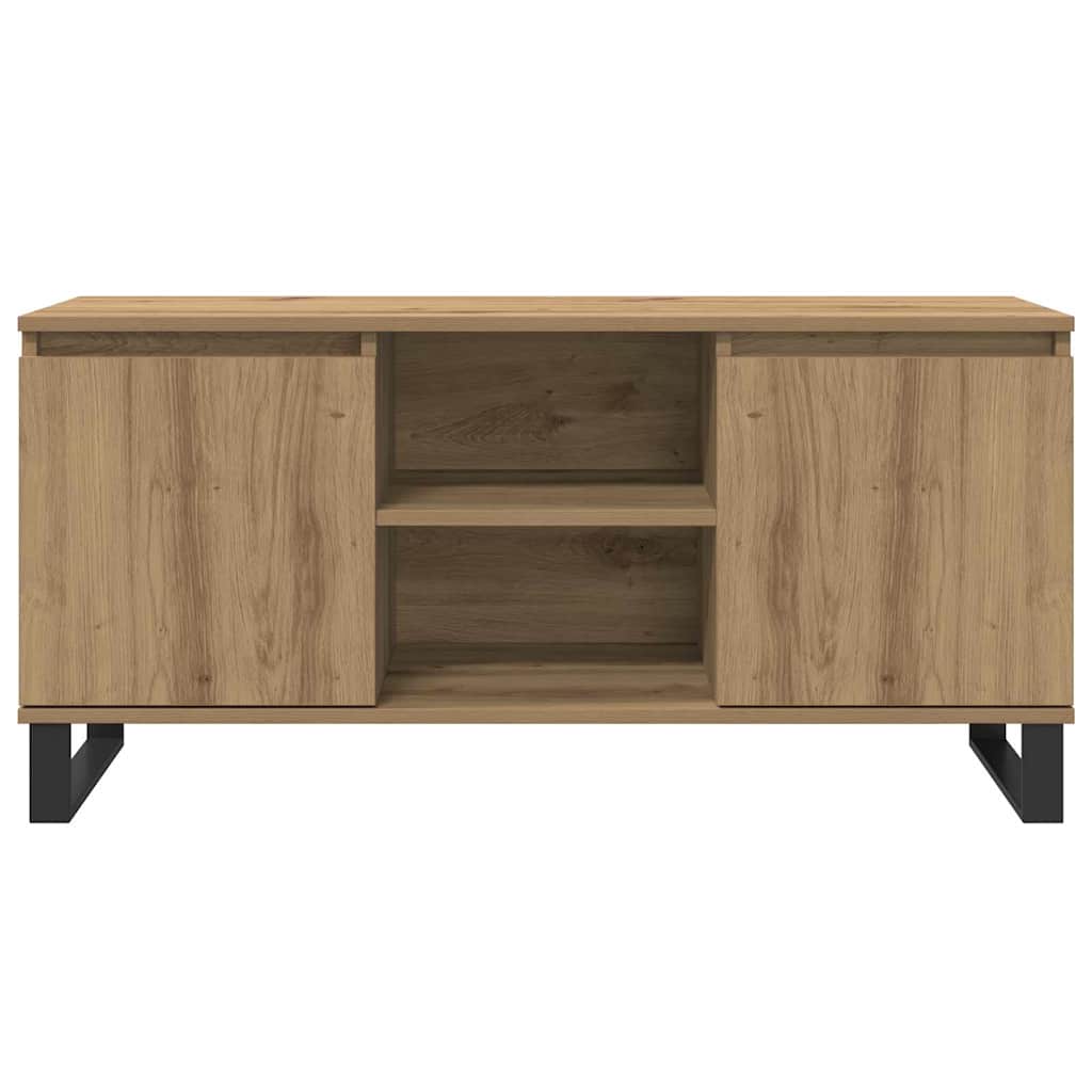 vidaXL TV Cabinet 104 x 35 x 50 cm Artisan Oak Engineered Wood 6