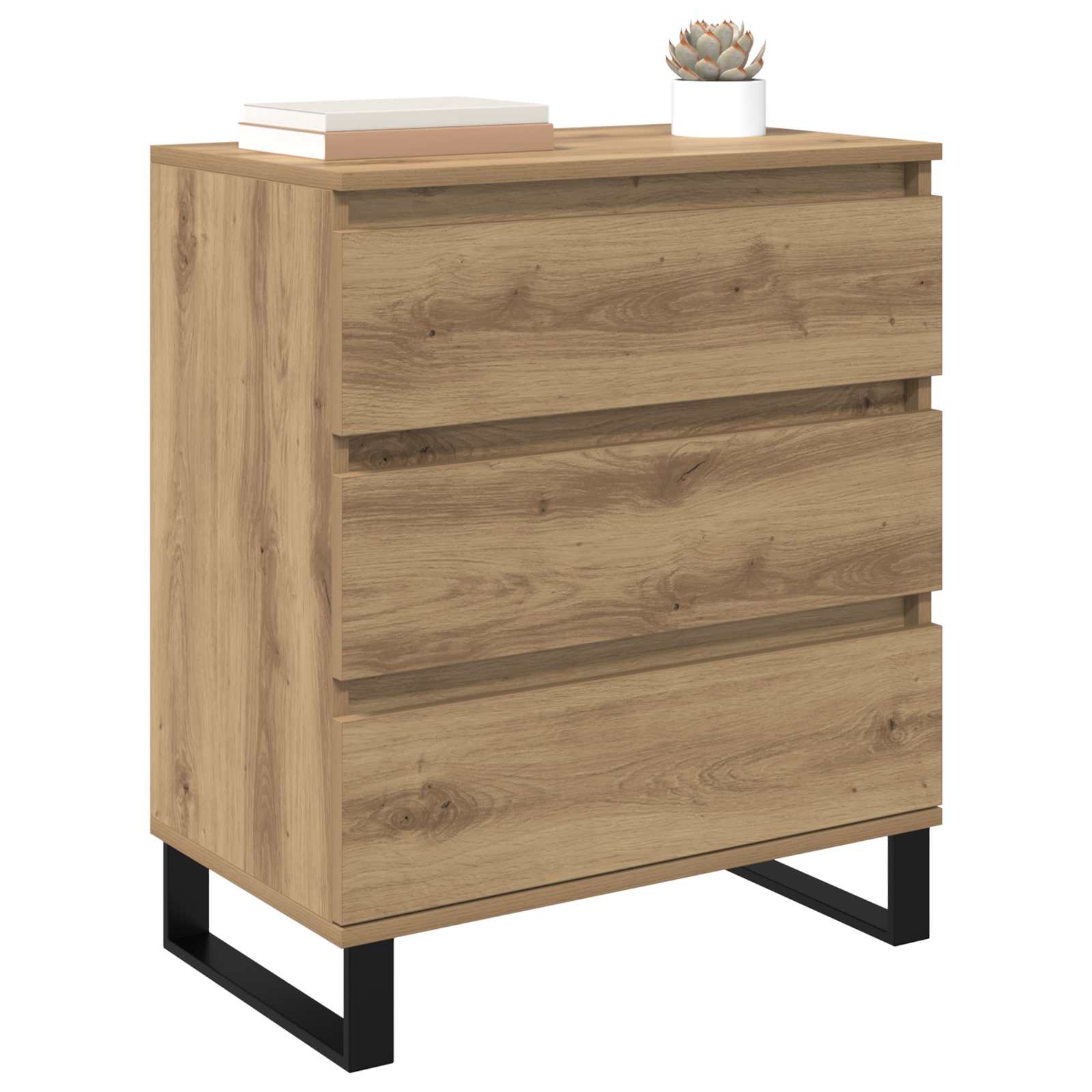 vidaXL Sideboard Artisan Oak 60 x 35 x 70 cm Engineered Wood 3