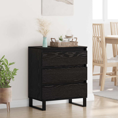 vidaXL Sideboard Black Oak 60 x 35 x 70 cm Engineered Wood 1