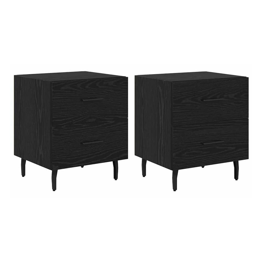 Bedside Cabinet 40x35x47,5 cm Engineered Wood Black oak